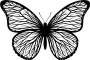 Elegant Butterfly Silhouette, an Object Graphic by Creativeshirt (Thumbnail 7 of 17)