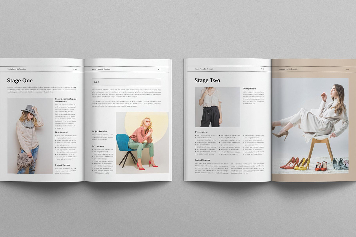 Media Press Kit Template, a Magazine Template by E-Type (Photo 7 of 9)