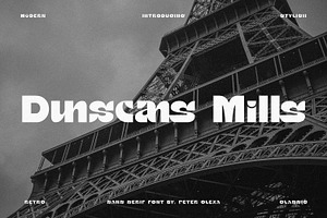 Dunscans Mills - Modern Bold Sans