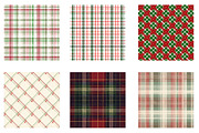 Christmas Gingham Plaid Digital Pape, an Illustration by Designworld (Thumbnail 4 of 6)
