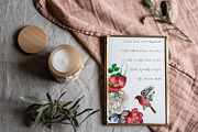 Watercolor Vintage Romantic Flowers, an Object Graphic by Kate Creative Studio (Thumbnail 5 of 10)