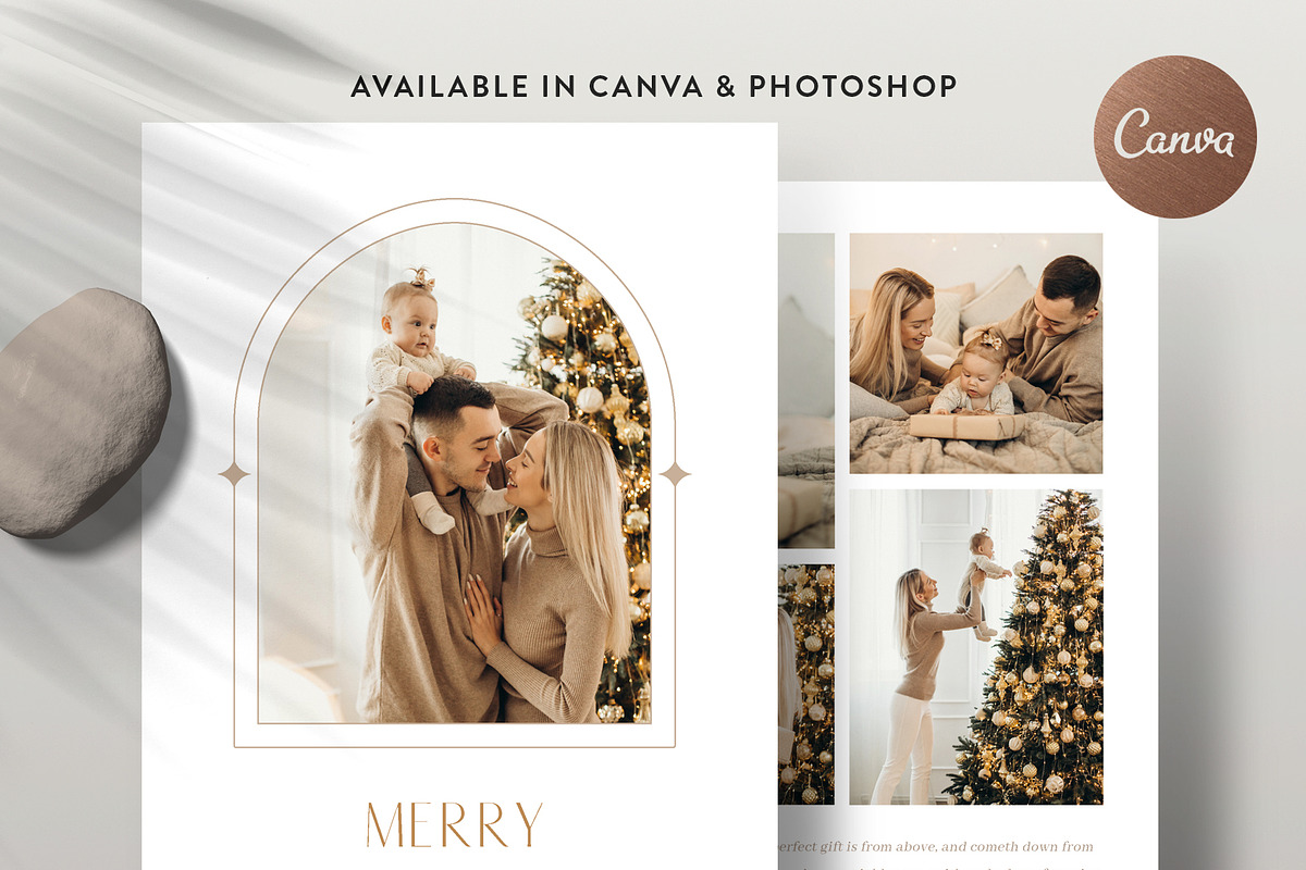 Christmas Greeting Card HC018, a Card Template by Bellenity Design (Photo 1 of 3)