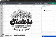 Sister SVG, Sisters are Flowers SVG, an Object Graphic by Applied Arts (Thumbnail 9 of 10)