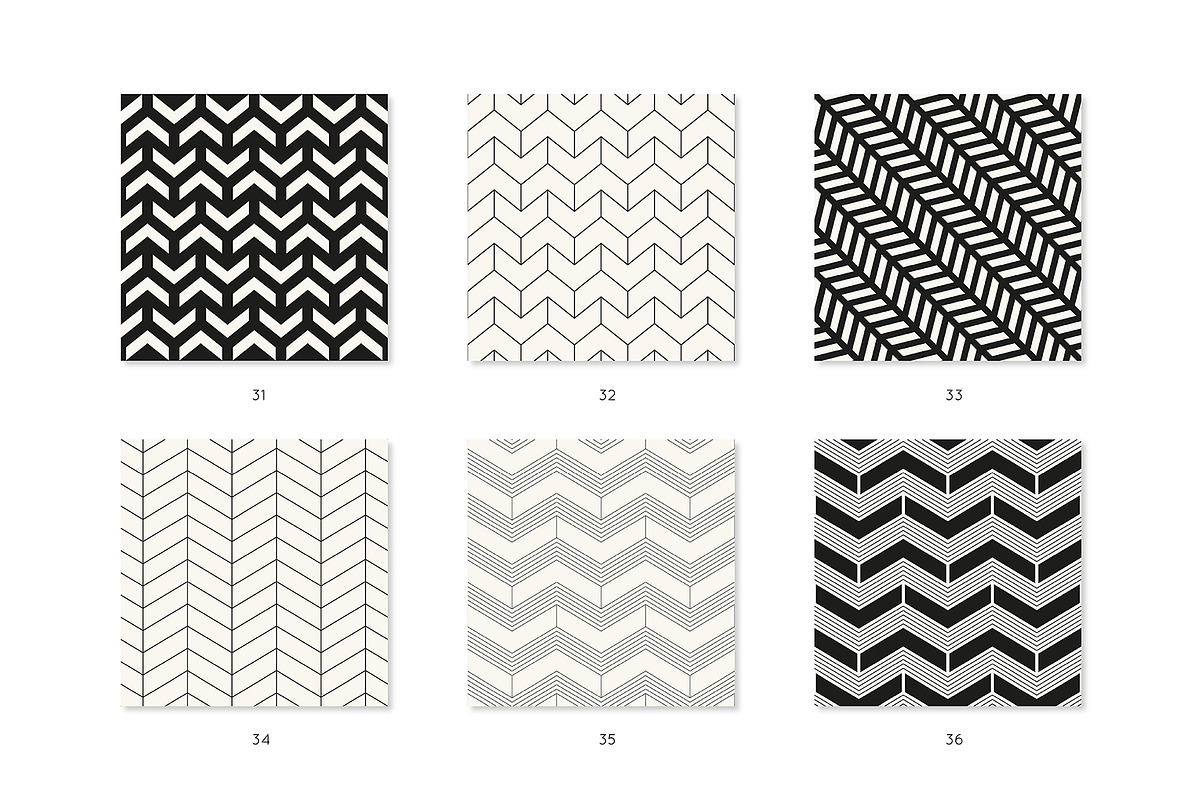 Chevron Seamless Patern Set, a Pattern Graphic by Curly_Pat (Photo 7 of 9)