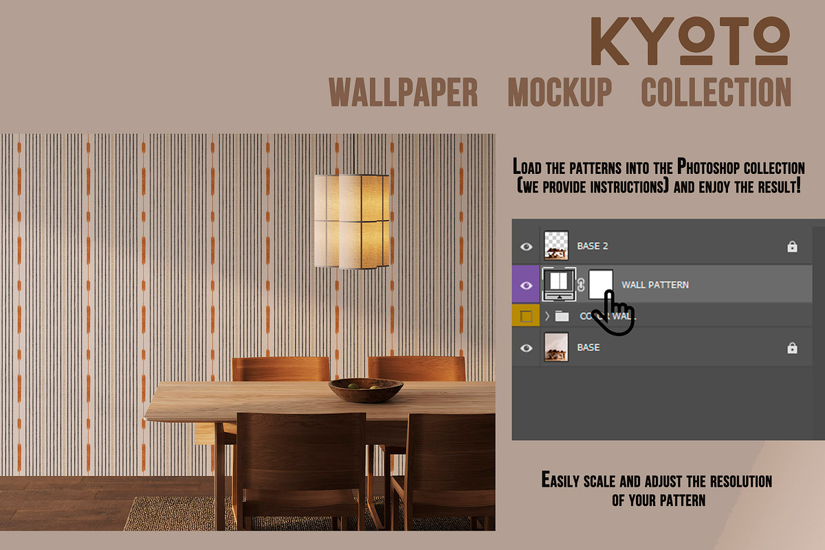 Wallpaper Kyoto Mockup Set – 9 PSD, a Household Mockup by LAMIA DESIGN (Photo 7 of 13)
