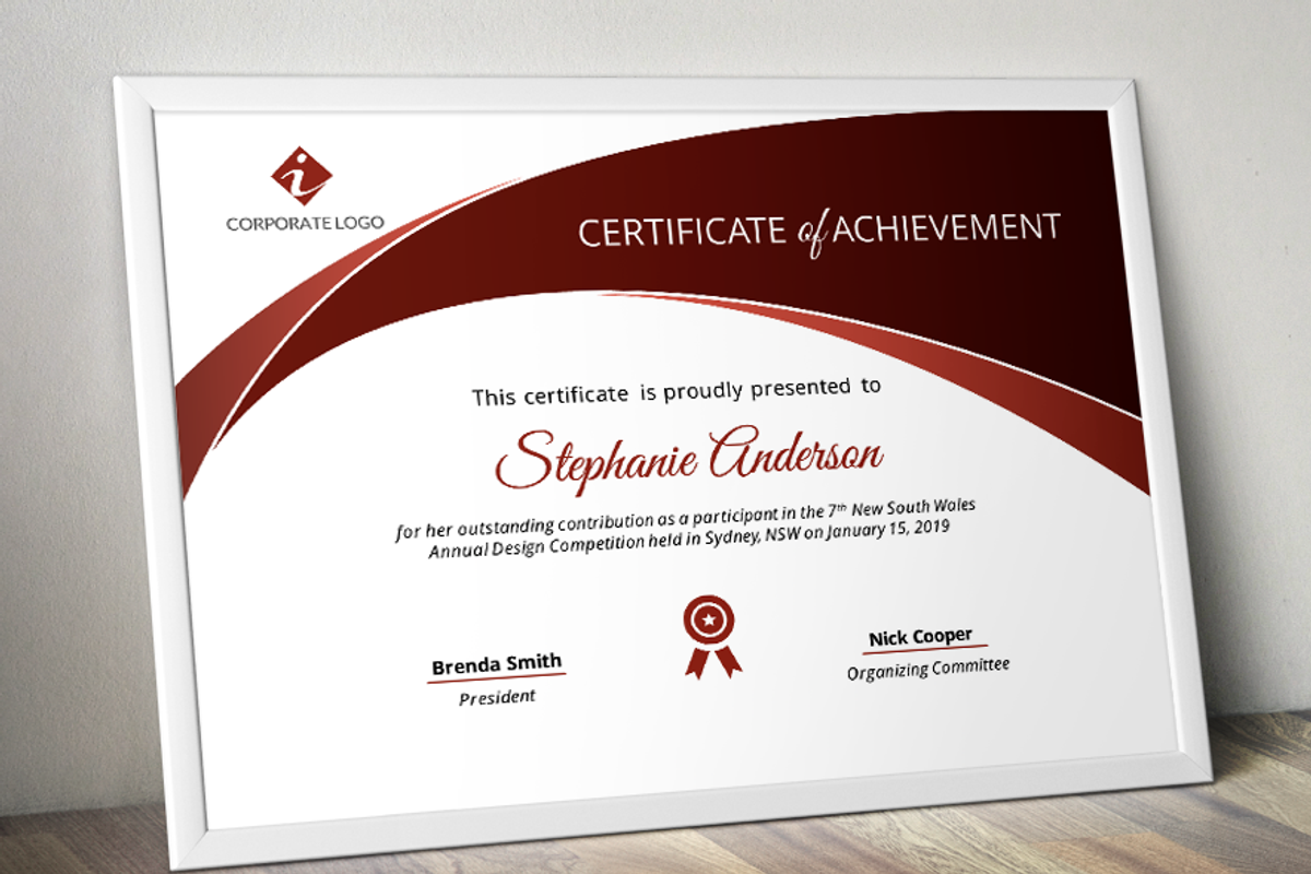 PowerPoint Certificate Template, a Stationery Template by Inkpower (Photo 5 of 6)