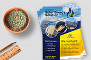 Solar Energy Solution Flyer Template, a Flyer Template by Soulfuldesignstudio (Thumbnail 1 of 4)