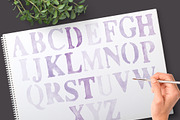 Watercolor PS Brush Set Alphabet, a Brush Add-On by By Lef (Thumbnail 2 of 3)