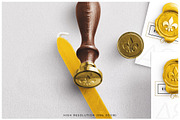 Wax Stamp & A8 Card Mockup, a Print Template by Custom Scene (Thumbnail 3 of 7)