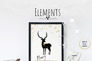 Black & Gold Christmas, a Seasonal Illustration by Maggie Stilwell Design (Thumbnail 9 of 10)