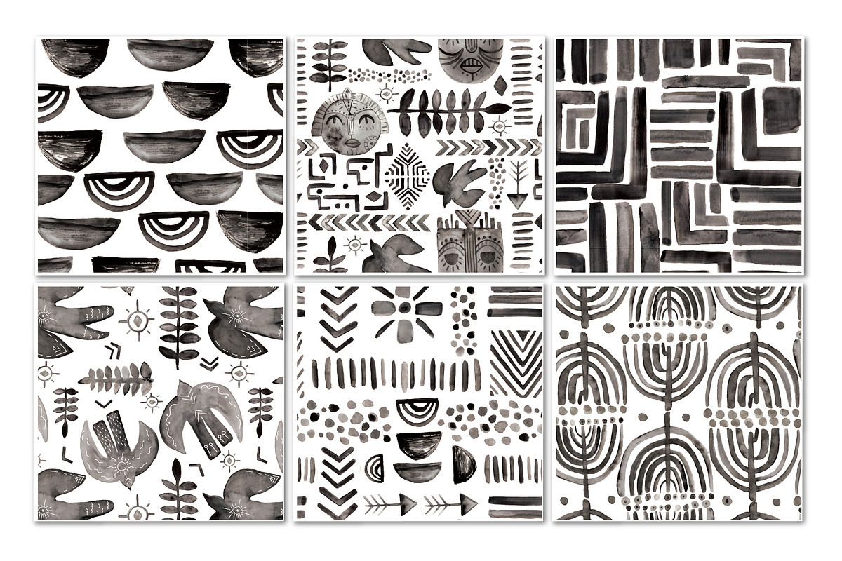 ETHNIC TRIBAL patterns, a Pattern Graphic by Katya_lu (Photo 8 of 8)