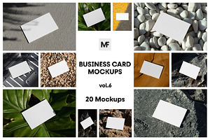 Stationery Paper Card Mockups vol.6