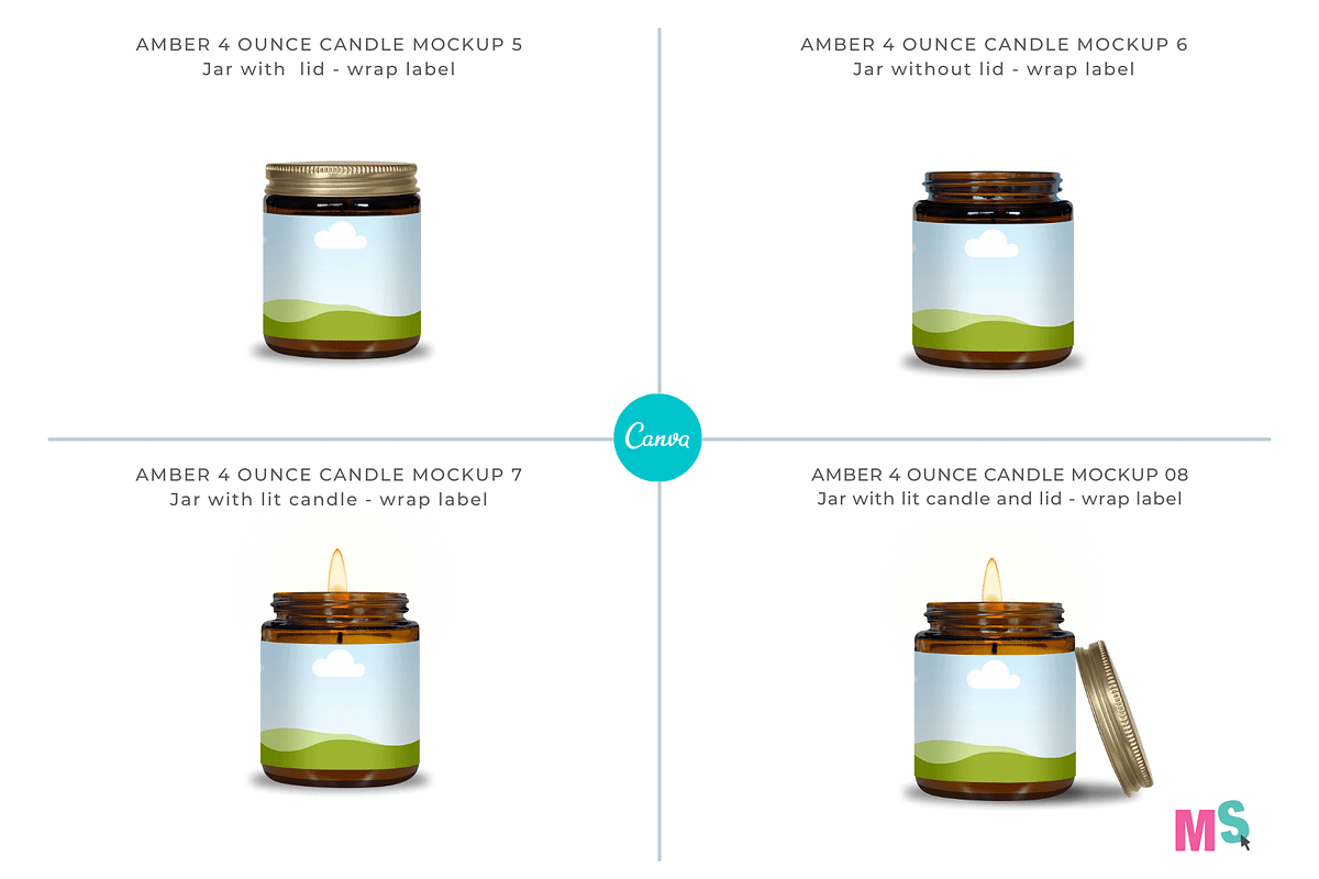 Amber Candle Jar Mockup for Canva, a Mockup by Mockup Scene (Photo 5 of 21)