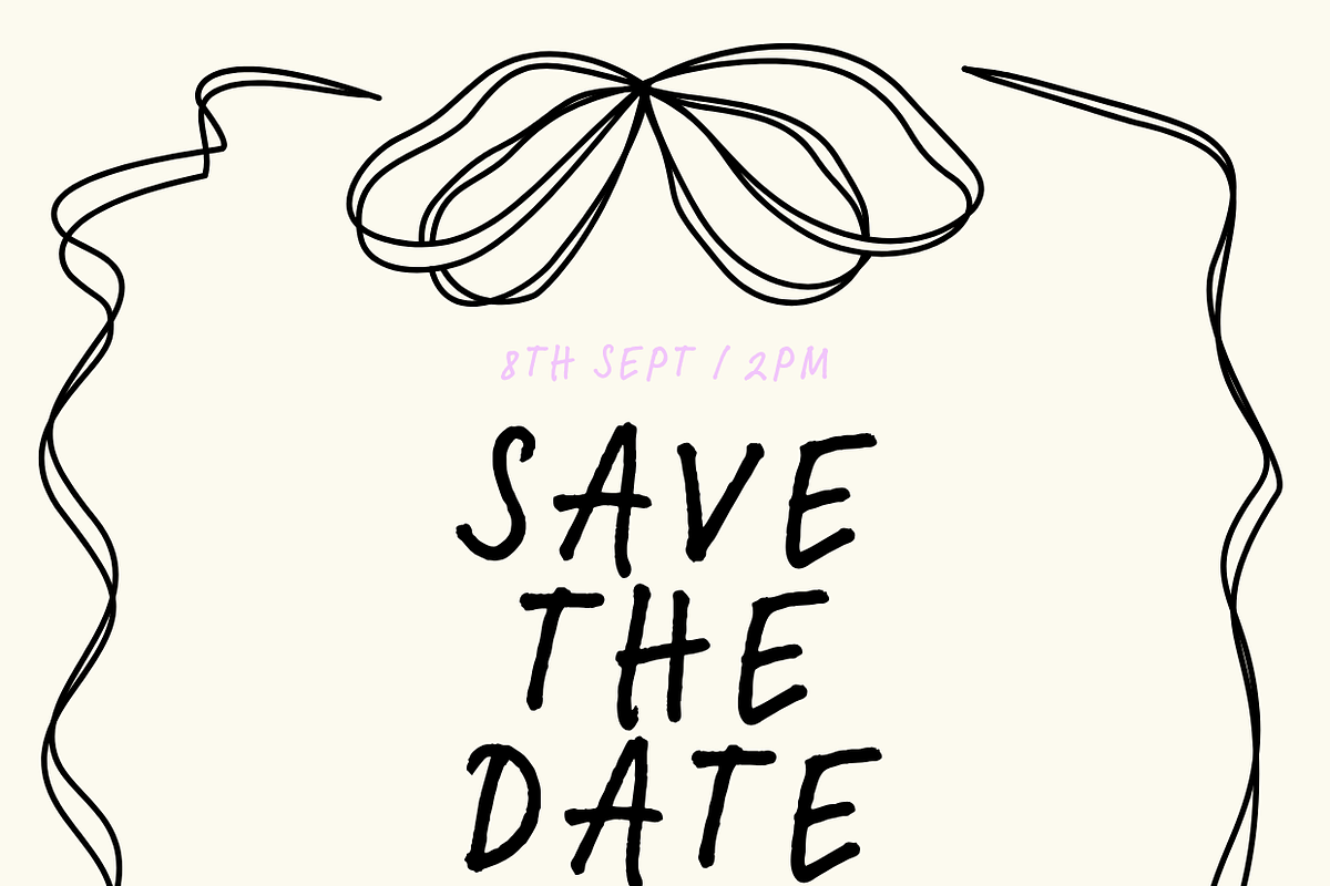 Hitched in Ink - Wedding Invite, an Invitation Template by Two Sleepy Heads Studio (Photo 2 of 2)