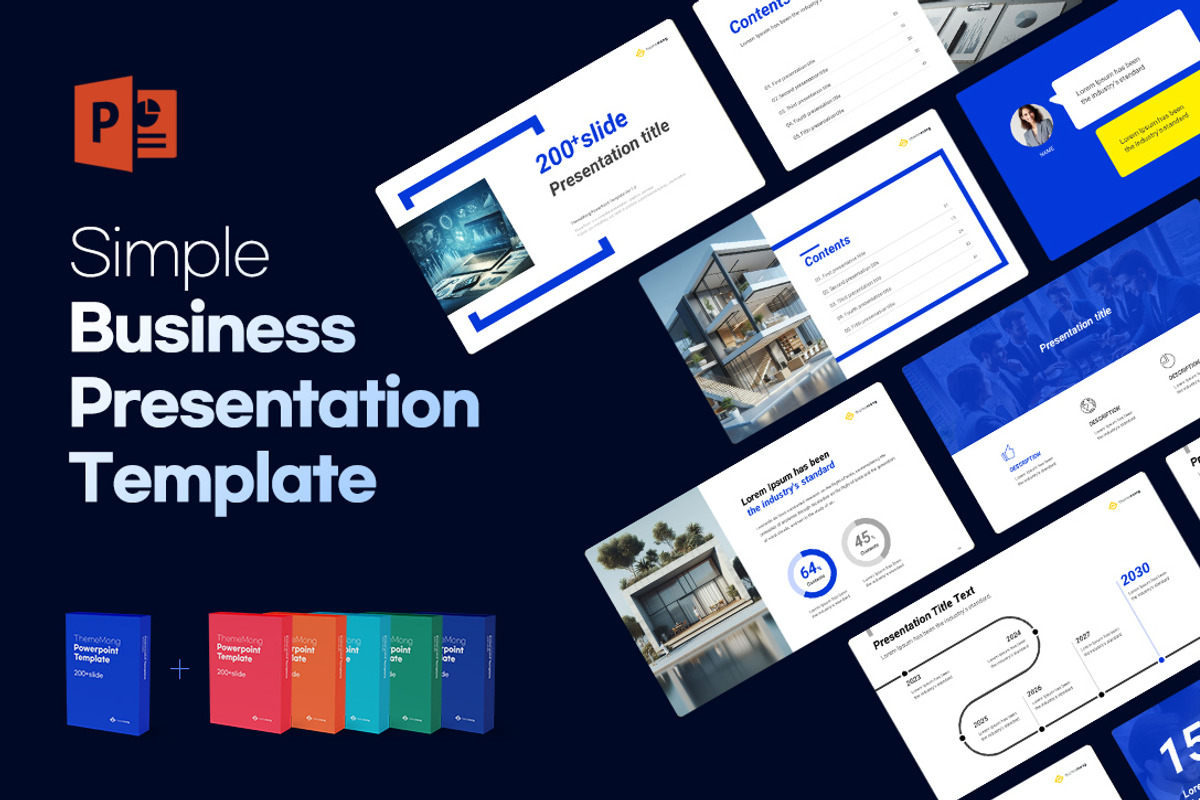 Business Presentation Template, a Presentation Template by thememong (Photo 1 of 21)
