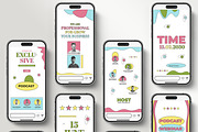 Retro Story Social Media Template, a Social Media Template by MightyDesign (Thumbnail 1 of 5)