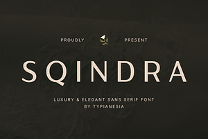 Sqindra - Luxury & Elegant Sans, a Sans Serif Font by Typia Nesia