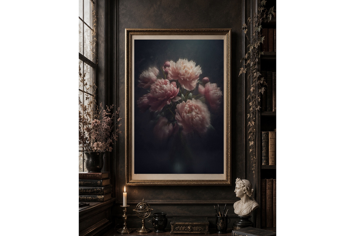 Dark Florals Backgrounds, a Background Graphic by Victoria Obscure (Photo 2 of 3)