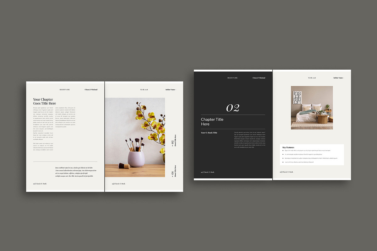 Classic E-book Design Template, a Magazine Template by NorthPeak (Photo 7 of 16)