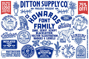 Howards Font Family Extras