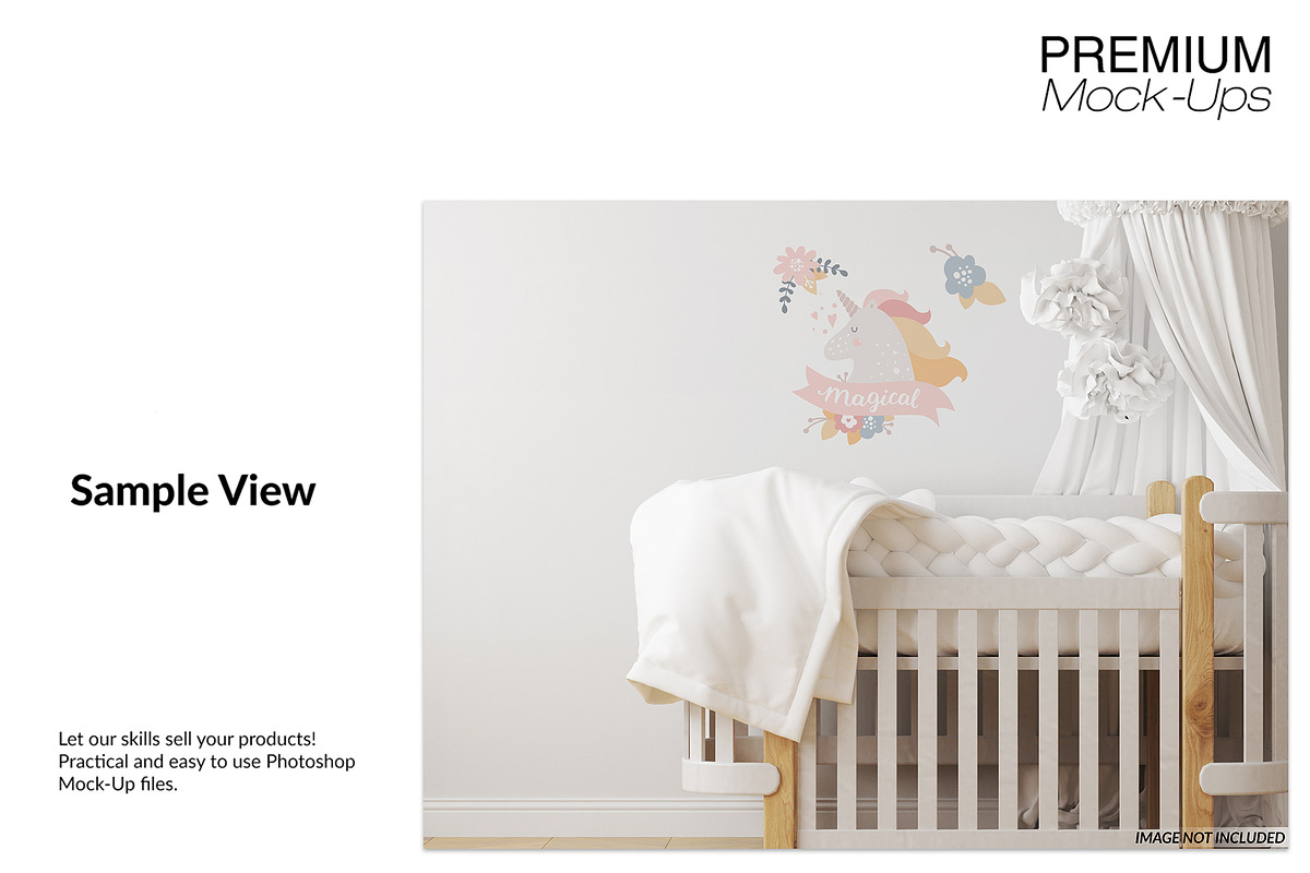 Nursery Wallpaper Mockup Set, a Household Mockup by mock-ups (Photo 5 of 6)
