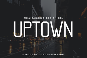 MDC Uptown - A Modern Condensed Font