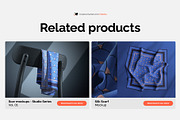 Silk Scarf Mockup - Studio series 02, an Apparel Mockup by Mocku (Thumbnail 13 of 13)