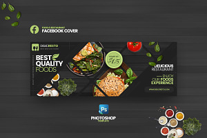 Delicresto - Restaurant Fb Cover, a Social Media Template by Youwes Template