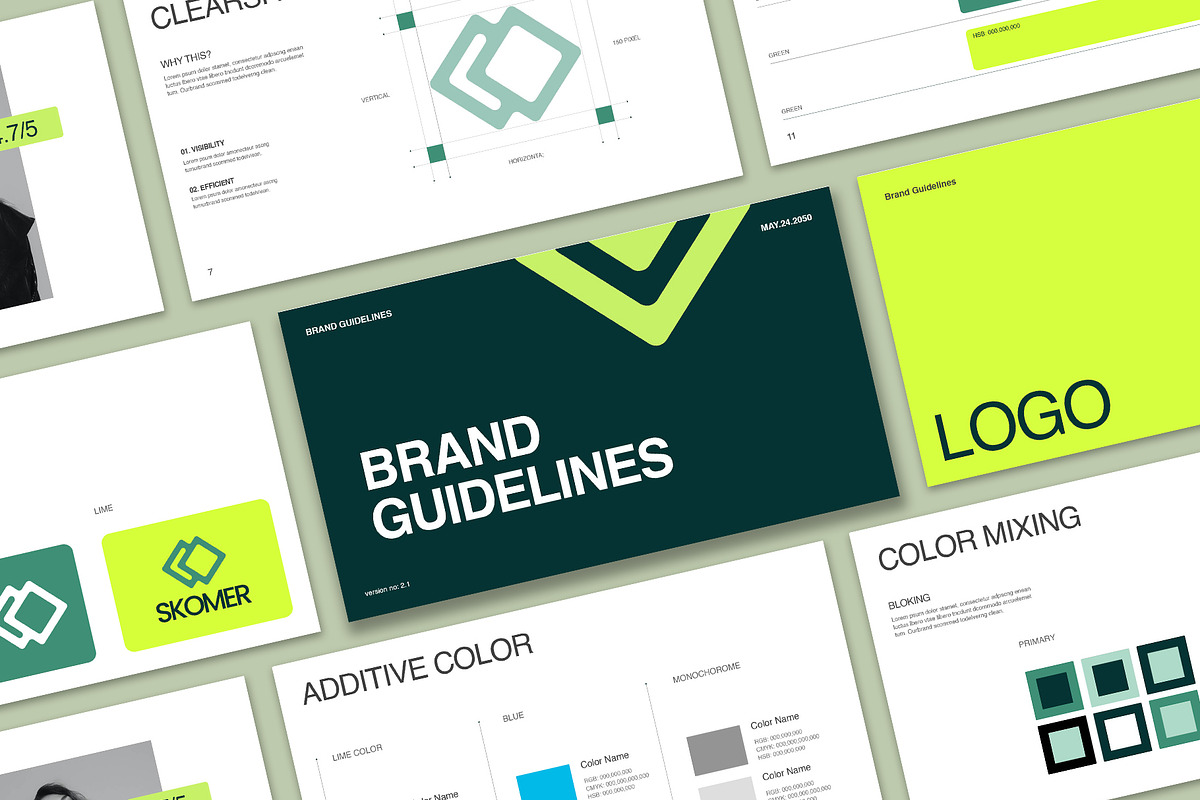 Brand Guideline Templates, a Branding & Logo Template by Oriofix (Photo 1 of 9)
