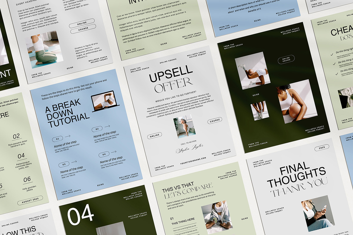 Wellness Coach Ebook Template, a Presentation Template by Amaré Creative (Photo 2 of 6)