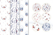 70% off Watercolor Christmas Bundle, an Animal Illustration by Peace ART (Thumbnail 16 of 37)