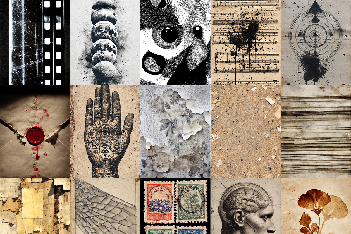 Dark Academia Junk Journal Kit, a Brochure Template by LA Design (Photo 4 of 10)