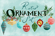 Retro Ornament Set, an Illustration by Work by Laura (Thumbnail 1 of 4)