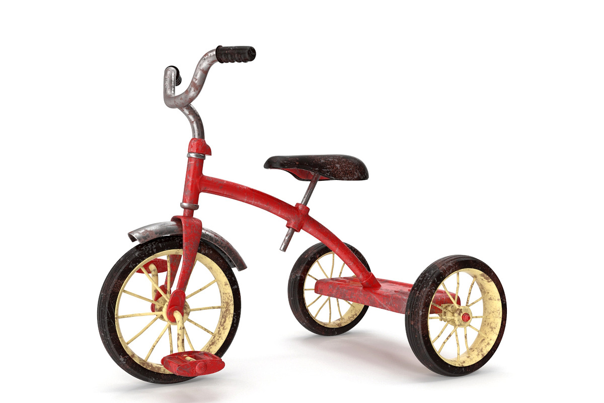 Old Tricycle, a Cars & Vehicle 3D Model by Tedi Permana (Photo 1 of 7)