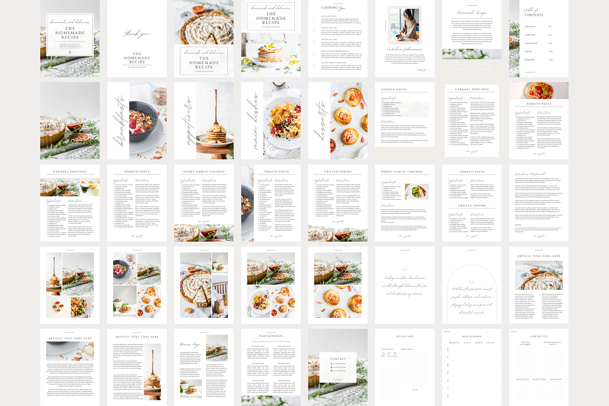 Cookbook Template CANVA, a Magazine Template by OrganizationOasisRo (Photo 5 of 10)