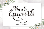 Paul Epworth, a Script Font by Straight.co (Thumbnail 1 of 7)