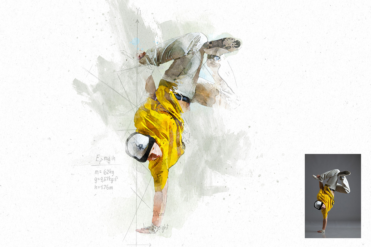 Watercolor sketch photoshop effect, an Action Add-On by Shovajit (Photo 6 of 7)