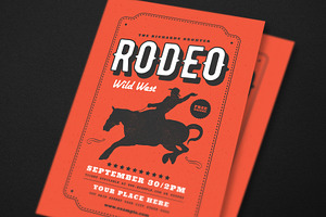 Vintage Country Rodeo Event Flyer