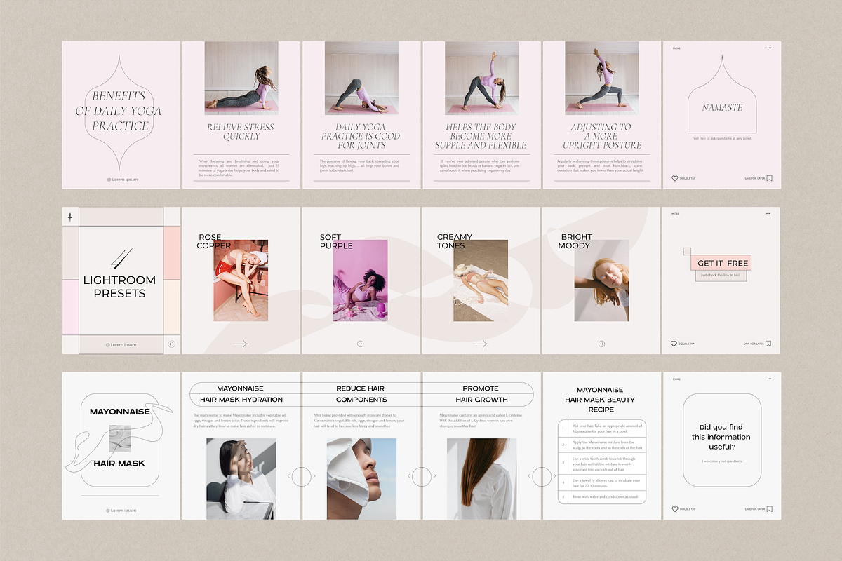 Gué-carousel Instagram template, a Social Media Template by Kimo Studio (Photo 5 of 12)