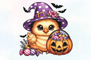 Halloween Chicken PNG Farm, an Illustration by CraftArtStudio (Thumbnail 1 of 4)