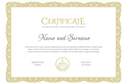 Certificate322, a Stationery Template by Sunny