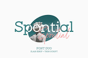 Spontial | Font Duo, a Script Font by Lemonthe (Thumbnail 1 of 8)