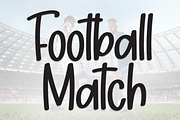 Football Match | Script Font, a Script Font by Scratchones (Thumbnail 1 of 8)