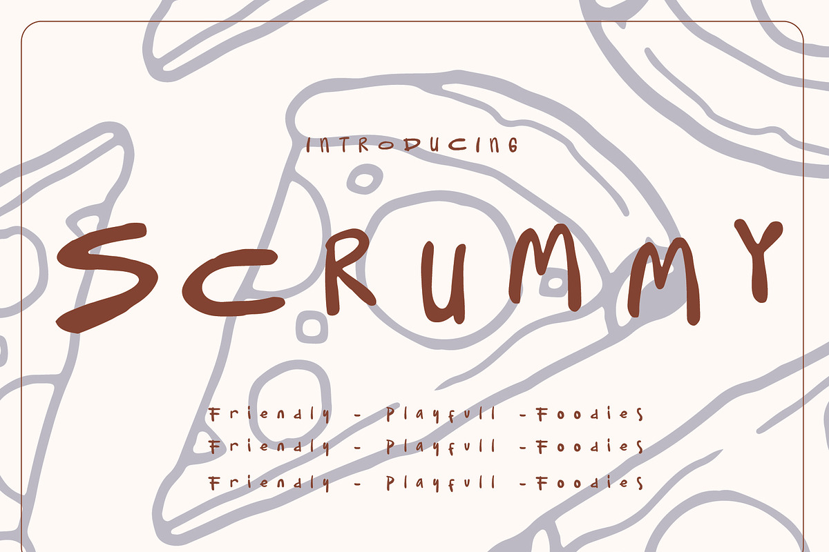 Scrummy Foodies Font