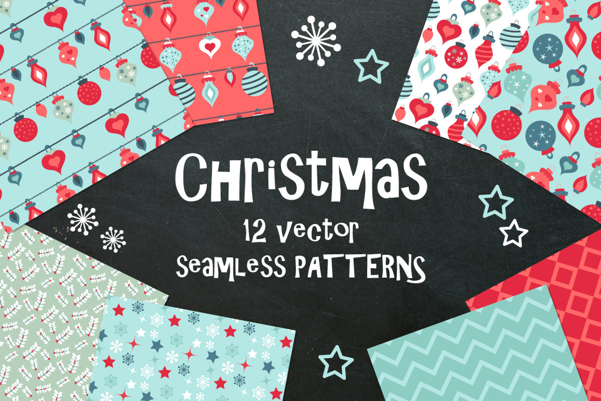 Christmas vector seamless pattern, a Pattern Graphic by MM Studio (Photo 1 of 5)