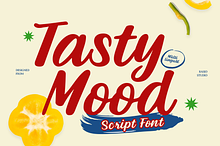 Tasty Mood Food Brush Script Font