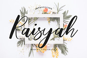 Raisyah Calligraphy Script Font, a Script Font by Giant Design (Thumbnail 1 of 10)