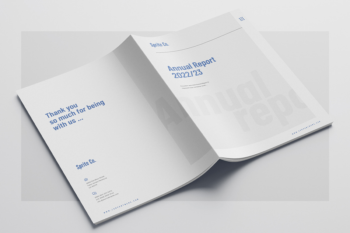 Modern Annual Report Template, a Brochure Template by Theme Weavers (Photo 7 of 7)
