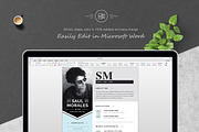 Modern Resume Template, a Resume Template by ResumeInventor (Thumbnail 5 of 6)