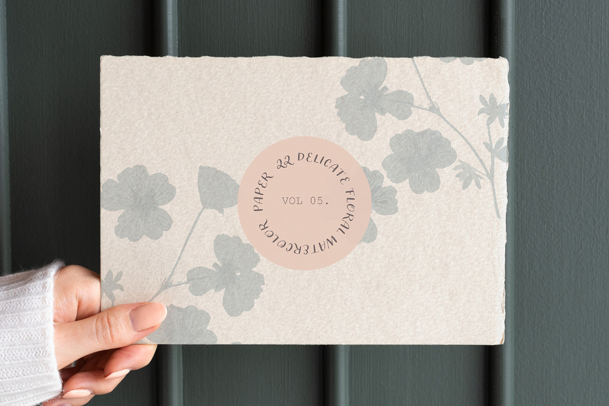 Watercolor floral fine art paper, a Texture Graphic by Anna Sokol (Photo 9 of 18)